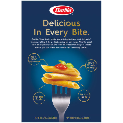 barilla whole grain pasta nutrition label