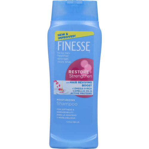 Finesse Shampoo, Moisturizing, Restore+Strengthen