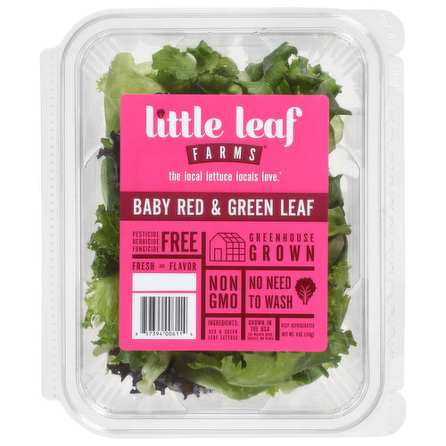 Little Leaf Farms Lettuce, Baby Red & Green Leaf