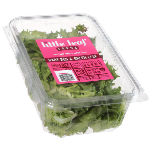 Little Leaf Farms Baby Red & Green Leaf Lettuce Salad Blend