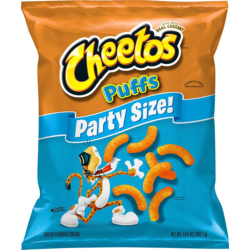 Snacks, Cheese Flavored, Puffs, Party Size