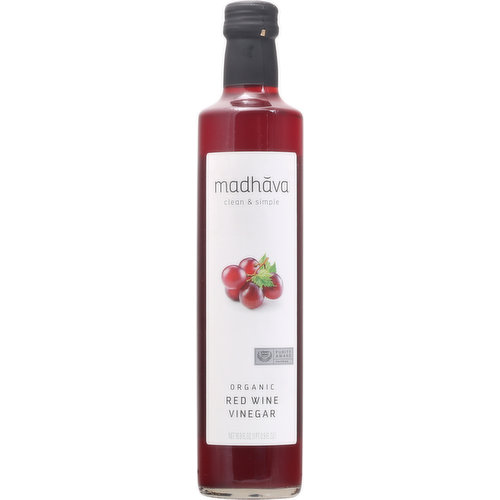 Madhava Vinegar, Organic, Red Wine