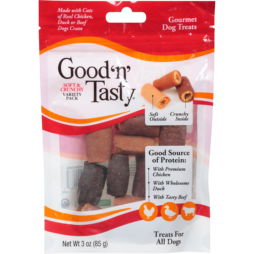 Good 'n' Tasty Dog Treats, Gourmet, Variety Pack