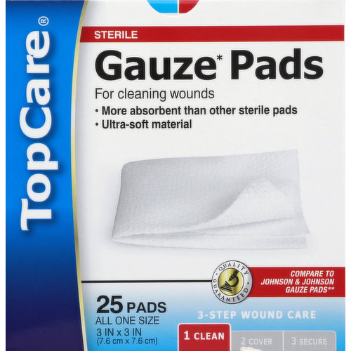 TopCare Gauze Pads, All One Size