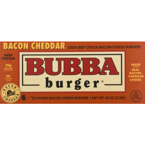 BUBBA Burger, Bacon Cheddar BUBBA burger