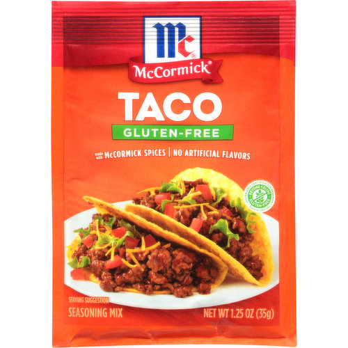 McCormick Seasoning Mix, Gluten free, Taco