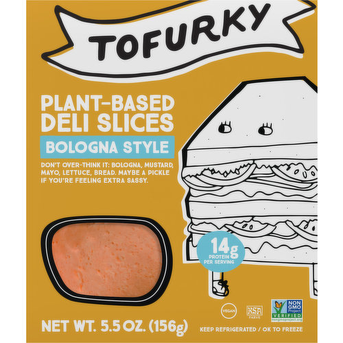 Tofurky Deli Slices, Plant-Based, Bologna Style