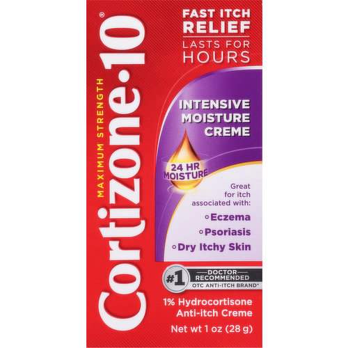 Cortizone-10 Anti-Itch Creme, Maximum Strength, Intensive Moisture Creme