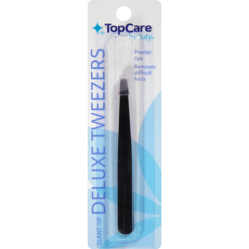 TopCare Tweezers, Deluxe, Slant Tip