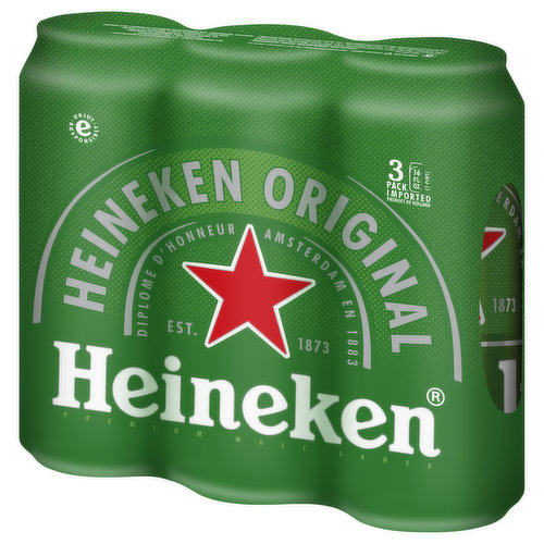 Heineken Beer, Original, 3 Pack