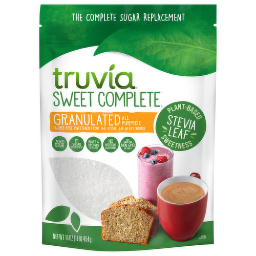 Truvia Sweetener, Granulated, All Purpose