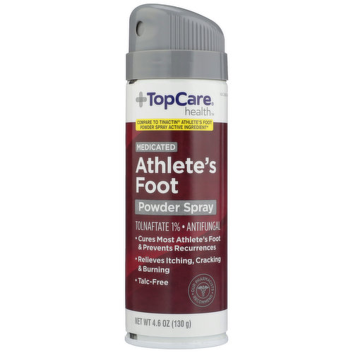 TopCare Medicated Athlete'S Foot Tolnaftate 1% - Antifungal Powder Spray