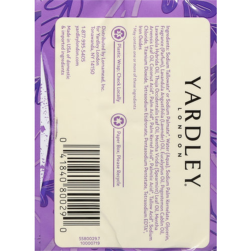 Yardley London Bath Bar, English Lavender, Nourishing