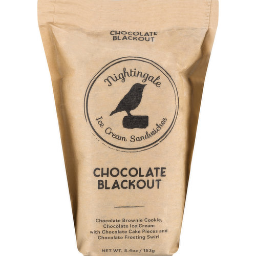 Nightingale Ice Cream Sandwiches, Chocolate Blackout