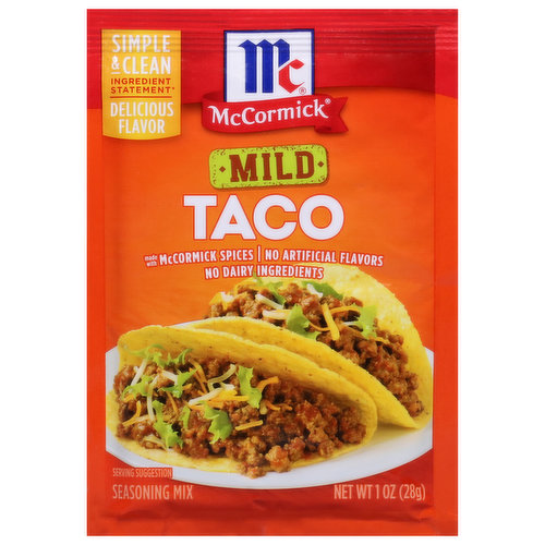 McCormick Seasoning Mix, Mild, Taco