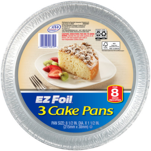 EZ Foil Cake Pans - 2 pans