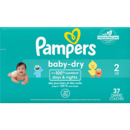 Pampers Diapers, Sesame Street, Size 2 (12-18 lb), Jumbo Pack