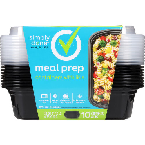 Simply Done Containers, Meal Prep, 38 Ounce