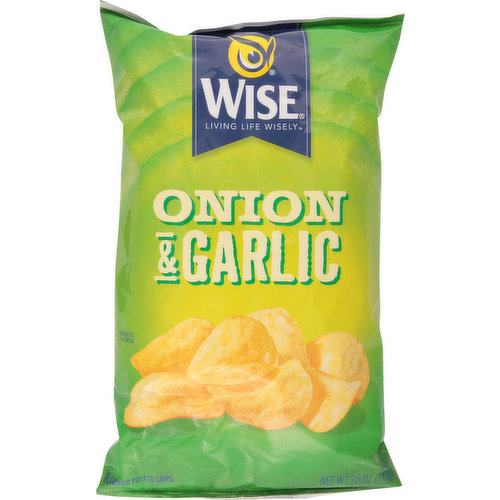 Wise Potato Chips, Onion & Garlic