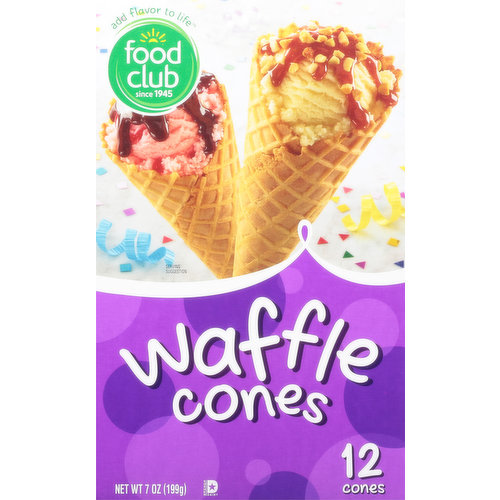 Food Club Waffle Cones