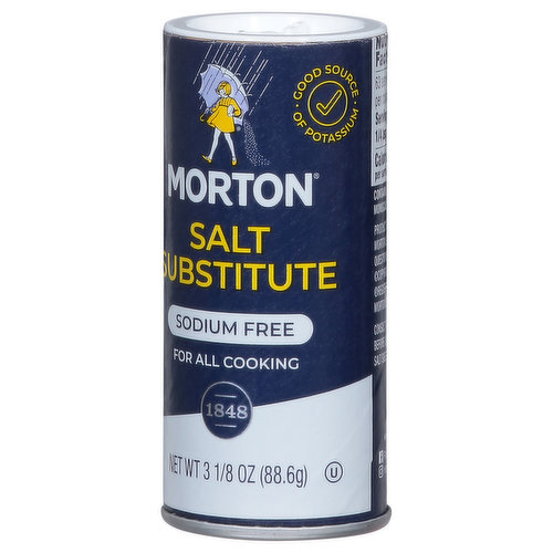 Morton Salt Substitute, Sodium Free, 3.12 Ounce