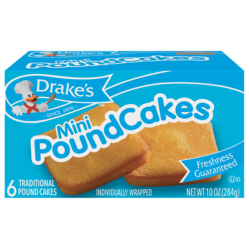 Drake's Pound Cakes, Traditional, Mini