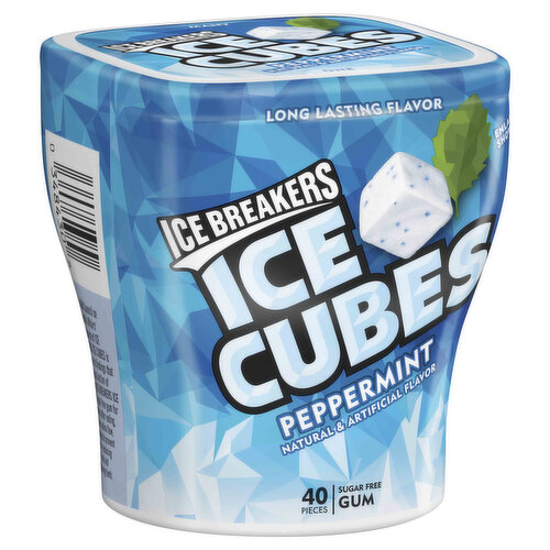 Ice Breakers Chewing Gum, Peppermint Flavor, Sugar Free