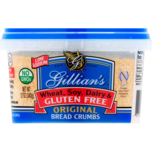 Gillians Bread Crumbs, Original, Gluten Free