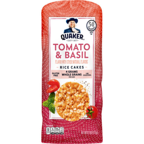 NEW QUAKER GARDEN TOMATO & BASIL RICE CAKES 3 PACK : Grocery & Gourmet Food  - Amazon.com