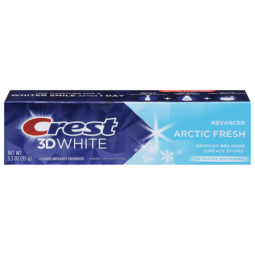 Crest Toothpaste, Anticavity, Fluoride, Arctic Fresh, Advanced