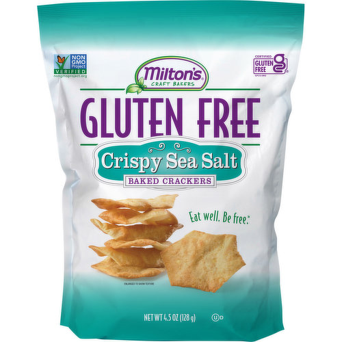 Milton's Baked Crackers, Gluten Free, Crispy Sea Salt