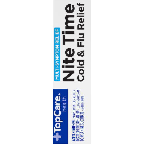 TopCare Cold & Flu Relief, NiteTime, Multi-Symptom Relief, Softgels