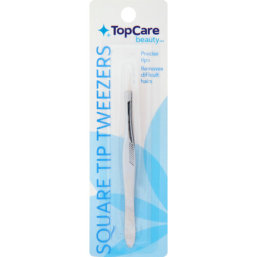 TopCare Tweezers, Square Tip