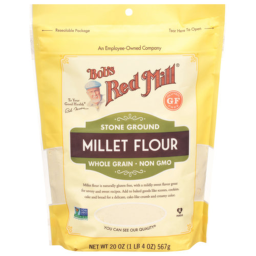 Bobs Red Mill Millet Flour, Stone Ground