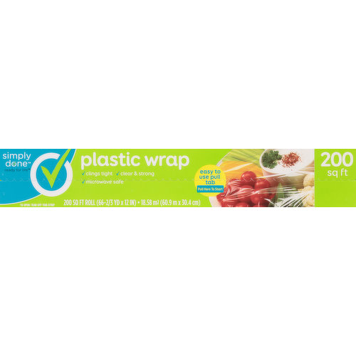 Simply Done Plastic Wrap, Professional Strength, Slide C, Search
