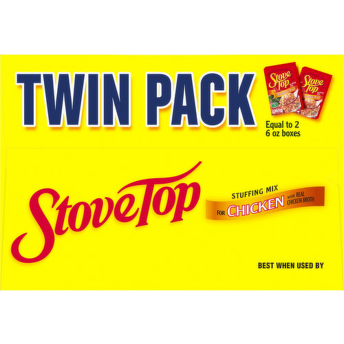Stove Top Stuffing Mix for Chicken Twin Pack Boxes - 2-6 Oz - Safeway