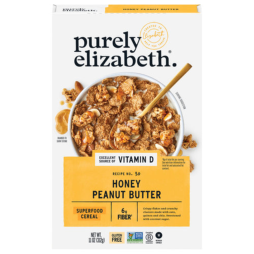 Purely Elizabeth Superfood Cereal, Honey Peanut Butter