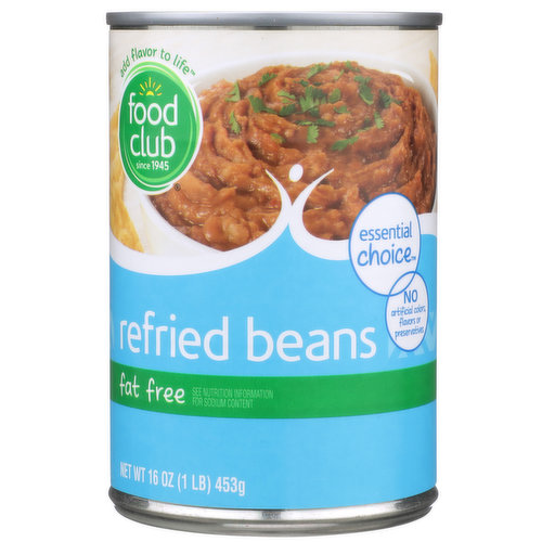 Food Club Fat Free Refried Beans