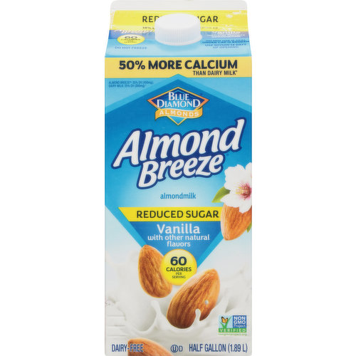 Almond Breeze Almondmilk, Reduced Sugar, Vanilla