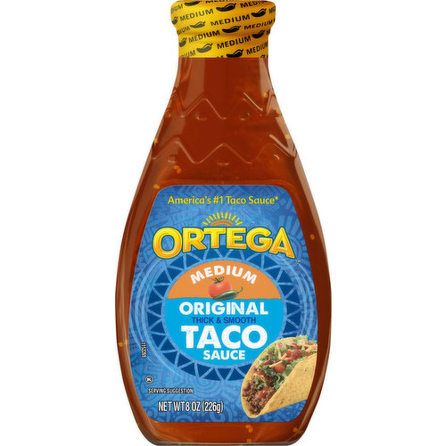 Ortega Taco Sauce, Original, Thick & Smooth, Medium