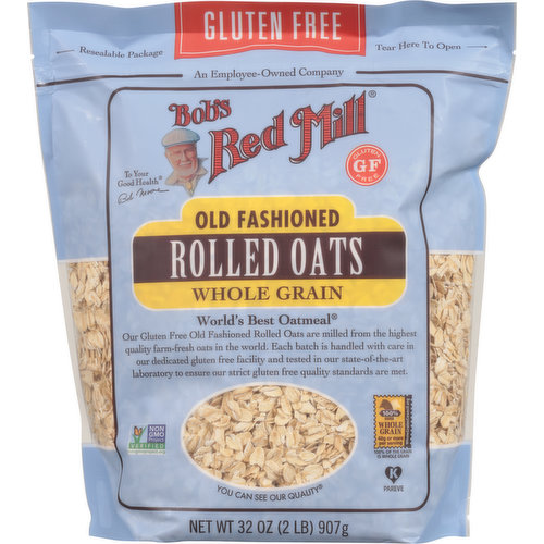 An employee-owned company. To your good health - Bob Moore. World's Best Oatmeal: Our Gluten Free Old Fashioned Rolled Oats are milled from the highest quality farm-fresh oats in the world. Each batch is handled with care in our dedicated gluten free facility and tested in our state-of-the-art laboratory to ensure our strict gluten free quality standards are met. You can see our quality. Dear Friends, What we eat in the morning makes all the difference in how we get through the rest of the day. A bowl of nutritious whole grain oatmeal starts you off right and keeps your hunger at bay throughout the morning. In my view, no food on earth is better! To your good health, Bob Moore.