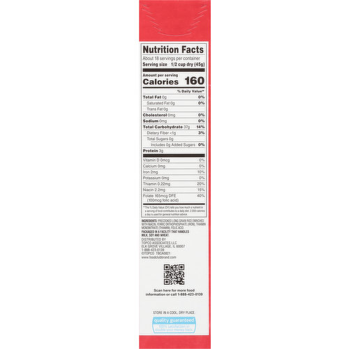Food Club White Rice, Instant, Long Grain