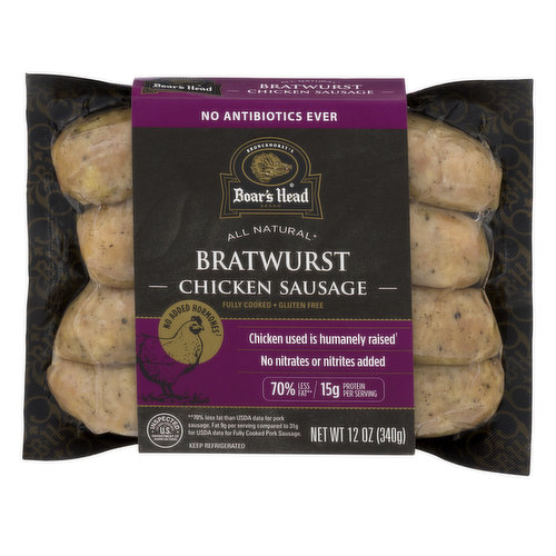 Boar's Head Bratwurst Chicken Sausage