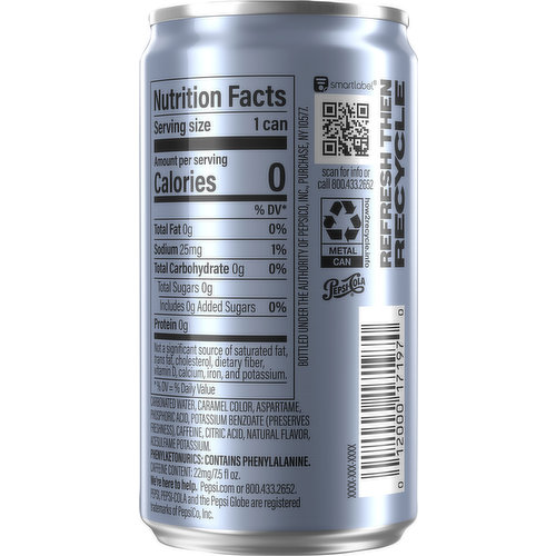 pepsi can nutrition facts