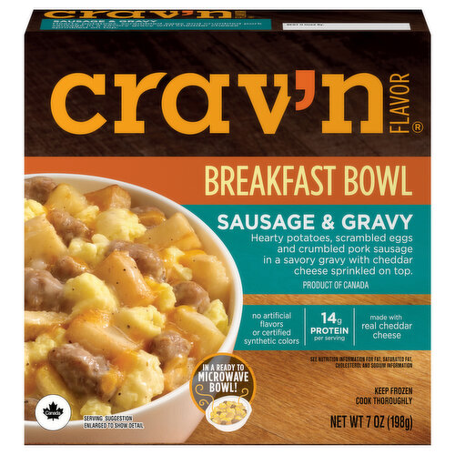 Crav'n Flavor Breakfast Bowl, Sausage & Gravy