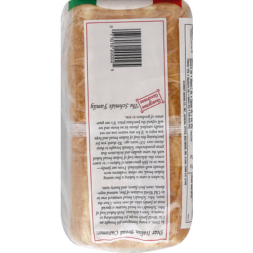 Schmidt Bread, Enriched, Italian