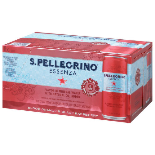 S.Pellegrino Mineral Water, Blood Orange & Black Raspberry