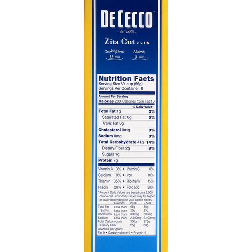 De Cecco Zita Cut, No. 118