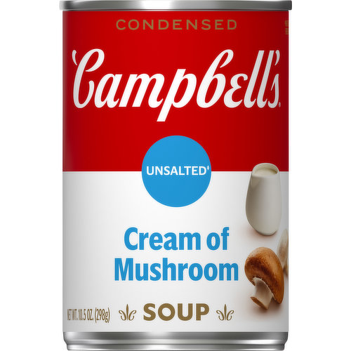 Campbell's Condensed Soup, Cream of Mushroom, Unsalted