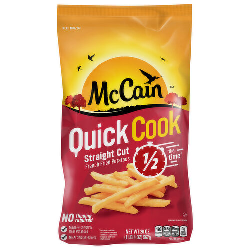 McCain French Fried Potatoes, Straight Cut, Quick Cook